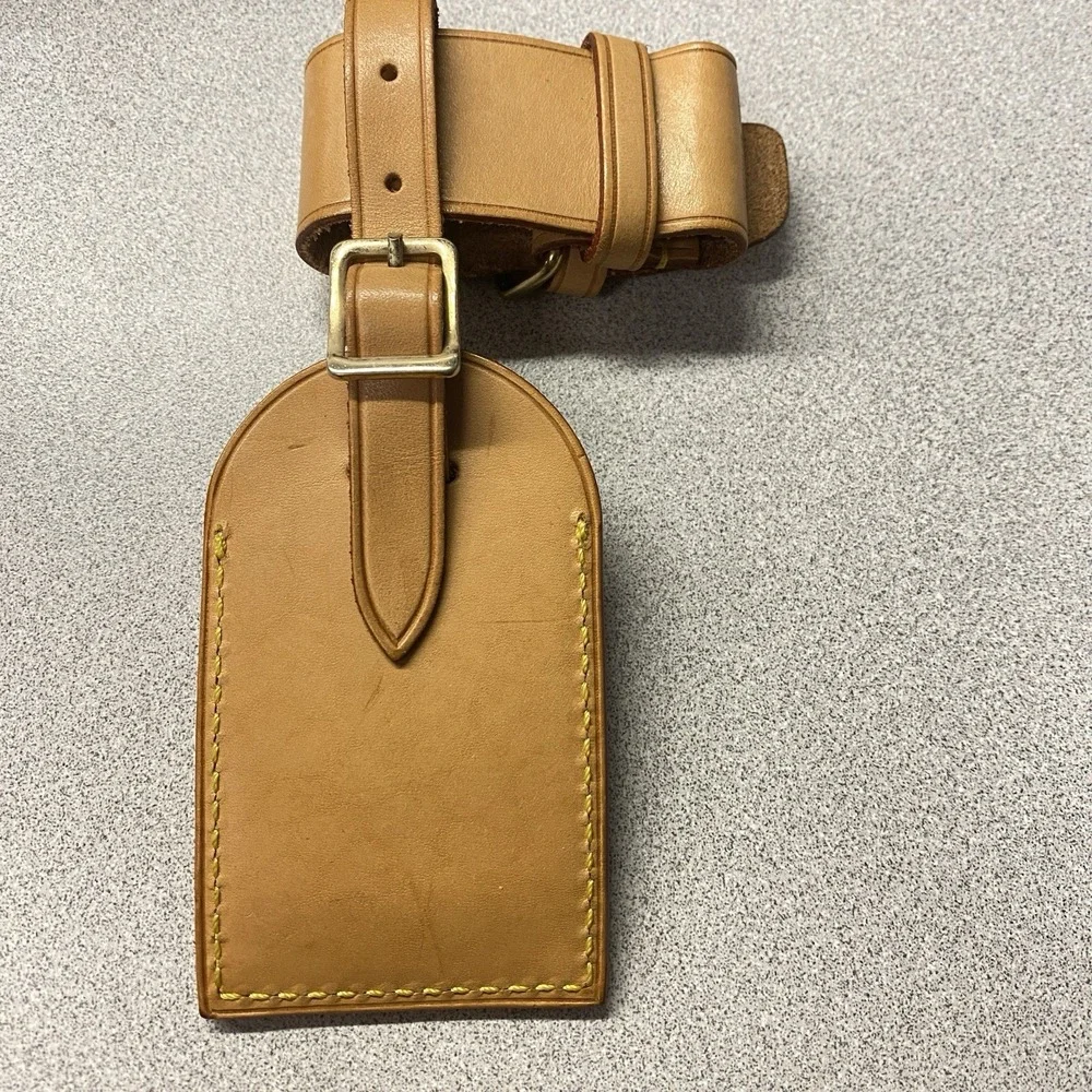 Authentic Louis Vuitton Luggage Tag Excellent Condition SEE THE‎ PHOTOS